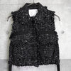 サカイ ツイード ベスト ブラック レディース