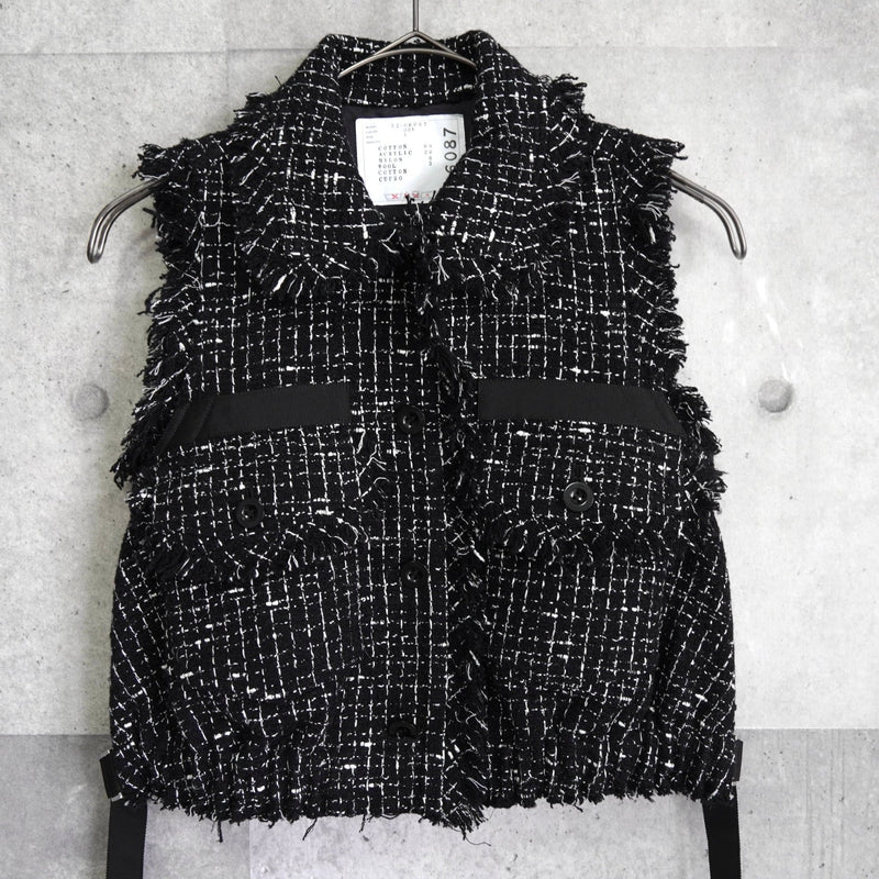 サカイ ツイード ベスト ブラック レディース - NEWSED