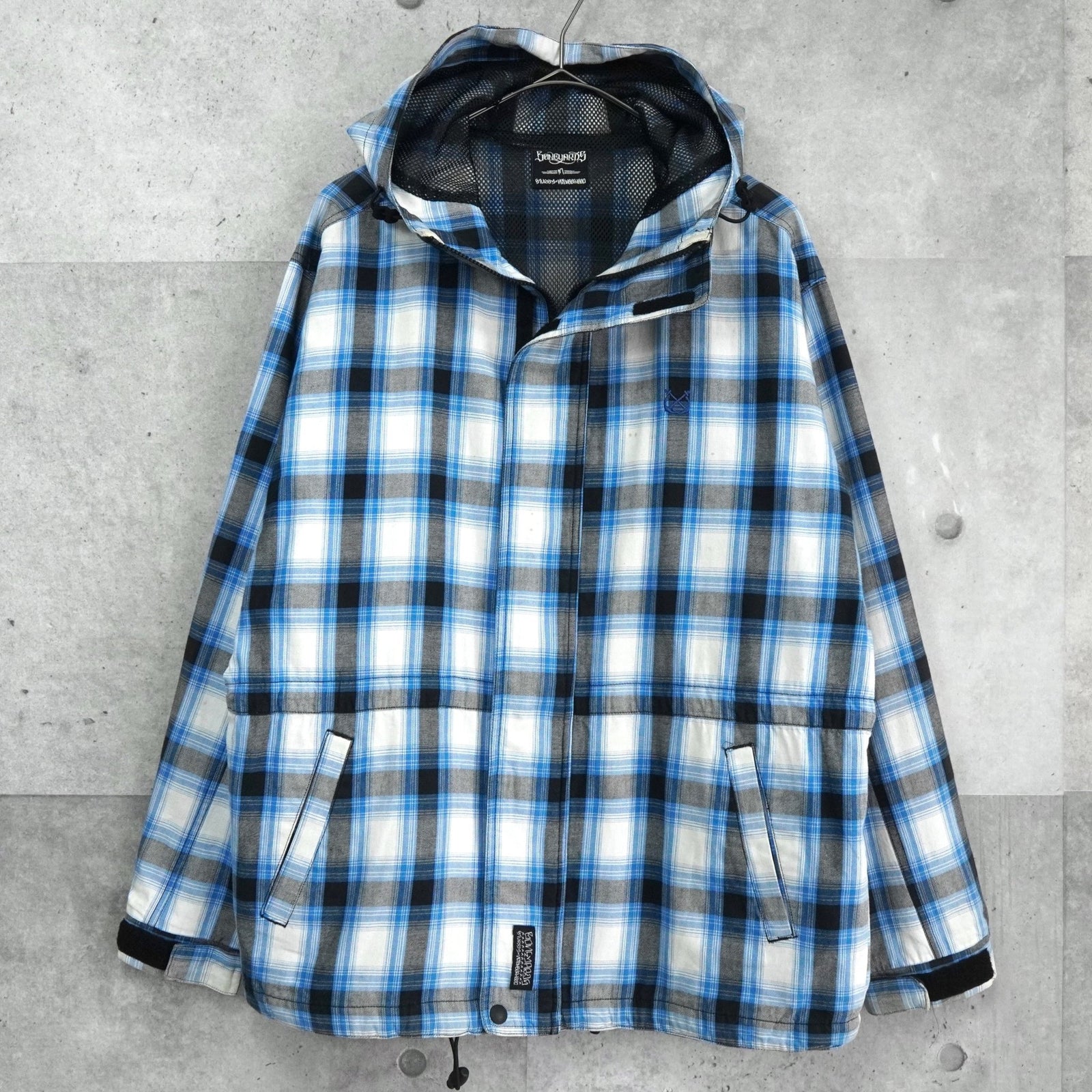 stussy チェック柄　ma-1 バーバリー　ステューシー　中古 stussy チェック柄ma-1 バーバリーステューシー中古