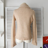 バーバリー ロンドン ノバチェック タートルネック ニット ベージュ レディース - NEWSED