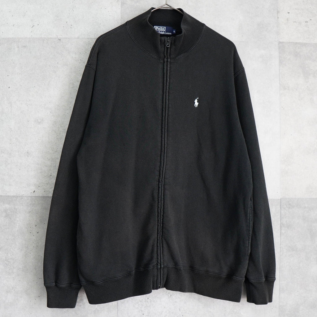 Polo Ralph Lauren Logo Full Zip Track Jacket Black
