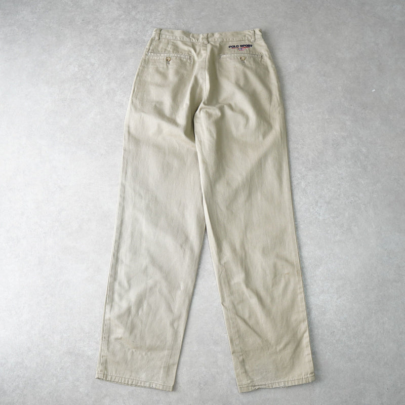 ポロ ラルフローレン デニム チノパン コットンパンツ ベージュ - NEWSED