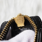 シャネル ロゴ キャビアスキン チェーン ショルダーバッグ ブラック - NEWSED