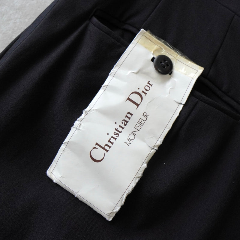 クリスチャン ディオール ヴィンテージ ツータック スラックス ブラック - NEWSED