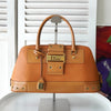 ディオール レザー ハンドバッグ 自立型 キャメル