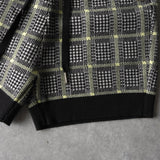 アルマーニ エクスチェンジ 千鳥格子柄 ニット セットアップ カーディガン ショートパンツ レディース グレー - NEWSED