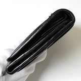 プラダ ギャザー ナッパレザー 二つ折り財布 ブラック - NEWSED