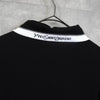 Yves Saint Laurent 复古徽标黑色长袖 Polo 衫