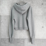 フェンディ ロゴ ショート丈 パーカー フーディー レディース グレー - NEWSED