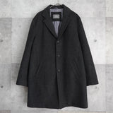 ラコステ ウールコート チェスターコート ストライプ柄裏地 グレー - NEWSED