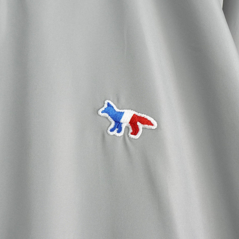 メゾンキツネ スタジャン ブルゾン フォックスロゴ グレー - NEWSED