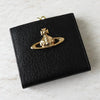ヴィヴィアン ウエストウッド オーブ レザー がま口 二つ折り財布 ブラック
