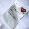Play Comme des Garçons 白色心形徽标短袖 Polo 衫
