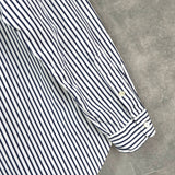 ラルフローレン ロゴ ストライプ 長袖シャツ ネイビー / ホワイト - NEWSED