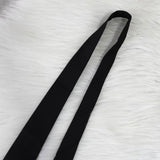 ネクタイ トライアングルロゴ ナイロン ベルト ブラック - NEWSED