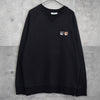 Maison Kitsune 黑色狐狸头套头衫