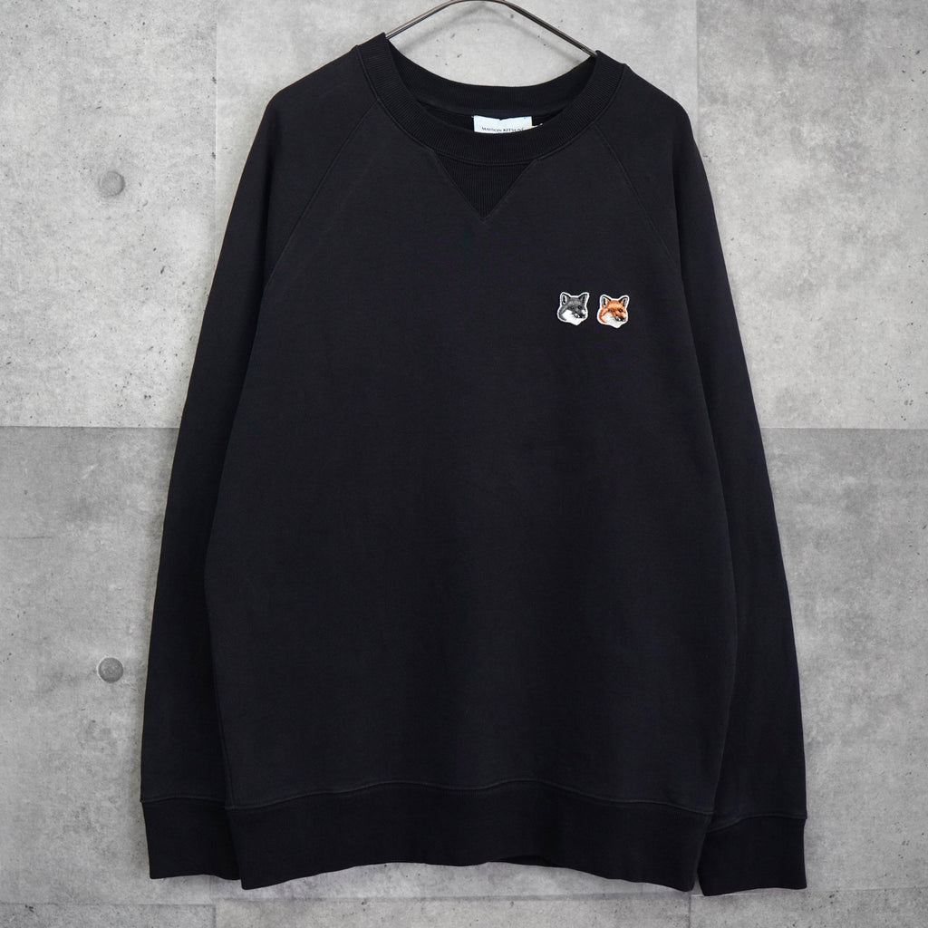 Maison Kitsune 黑色狐狸头套头衫