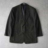 ジバンシィ シングル カシミヤ混紡 ツイード テーラードジャケット グレー - NEWSED