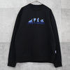Maison Kitsune x Ader Error 黑色狐狸标志刺绣圆领卫衣