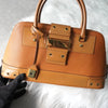 ディオール レザー ハンドバッグ 自立型 キャメル
