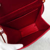 Yves Saint Laurent Ribbon Satin Shoulder Bag Pochette Red