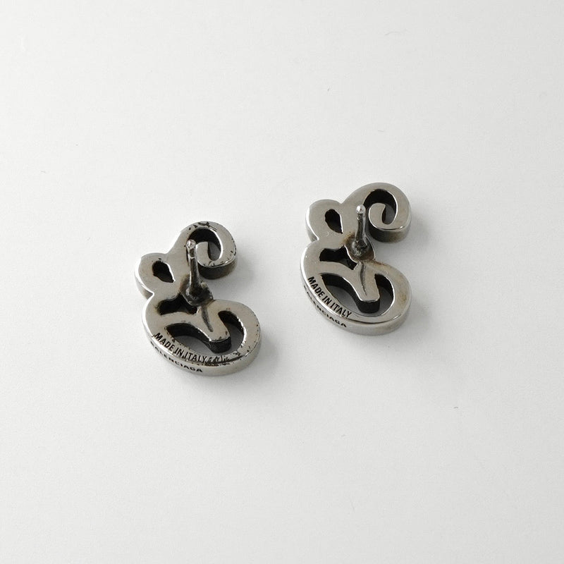 バレンシアガ イニシャル シルバー ピアス 箱付き | ブランド古着を