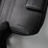 プラダ トライアングルロゴ サフィアーノレザー ラウンドジップ コンパクトウォレット 二つ折り財布 ブラック