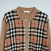 バーバリー ノバチェック カーディガン ベージュ