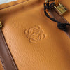Loewe Anagram Leather Business Bag/Handbag in Camel/Brown