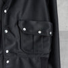 バレンシアガ ストレッチ ハイネック ダブルブレスト ブルゾン ブラック メンズ