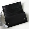 Prada nylon bifold wallet with triangle logo in black
