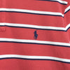 Ralph Lauren 粉色徽标条纹短袖 Polo 衫