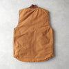 カーハート オーバーサイズ ダックベスト キルティング裏地 キャメル