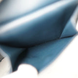 ボッテガ ヴェネタ イントレチャート レザー 二つ折り財布 ネイビー - NEWSED