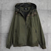 ステューシー カモ柄 ジップアップ ナイロンパーカー カーキ