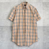 Burberry 米色马标刺绣 Nova 格纹短袖衬衫