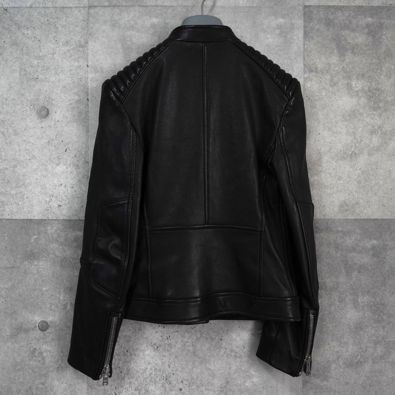 プラダ ダブル レザージャケット レディース ブラック - NEWSED