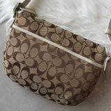 コーチ シグネチャー キャンバス ショルダーバッグ ベージュ - NEWSED