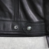 ポリス ラムレザー シングル ライダースジャケット レザージャケット ブラック メンズ タグ付き未使用品