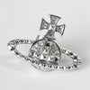 Vivienne Westwood Orb Rhinestone Earrings in Silver