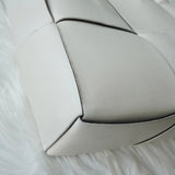 ボッテガ ヴェネタ アルコ トート マキシイントレチャート トートバッグ ホワイト 保存袋付き - NEWSED