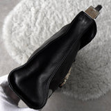 グッチ ジャッキー レザー ワンショルダーバッグ ブラック - NEWSED