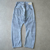 ヴィヴィアン ウエストウッド アングロマニア プリント デニム ジーンズ アイスブルー - NEWSED