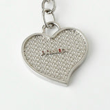 プラダ ロゴ ハート キーリング キーホルダー チャーム シルバー - NEWSED