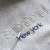 Supreme Metal Logo 灰色连帽衫