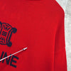Celine Vintage Triomphe 红色针织衫