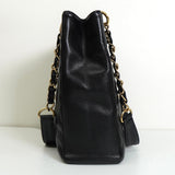 シャネル ココマーク マトラッセ キャビアスキン PSTバッグ チェーン トートバッグ ブラック - NEWSED