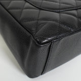 シャネル ココマーク マトラッセ キャビアスキン PSTバッグ チェーン トートバッグ ブラック - NEWSED