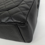 シャネル ココマーク マトラッセ キャビアスキン PSTバッグ チェーン トートバッグ ブラック - NEWSED