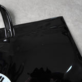 コム デ ギャルソン × ヘルムート ニュートン PVC コーティング ショッパーバッグ ハンドバッグ トートバッグ ブラック タグ付き未使用品 - NEWSED